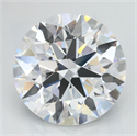Lab Grown Diamond 3.10 Carats, Round with Excellent Cut, D Color, VVS1 Clarity and Certified by GIA