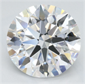 Lab Grown Diamond 3.02 Carats, Round with Ideal Cut, D Color, IF Clarity and Certified by IGI