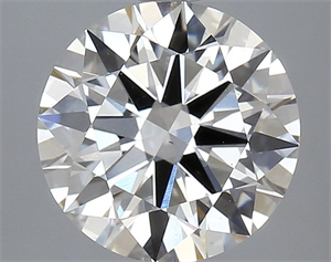 Picture of Lab Grown Diamond 3.10 Carats, Round with Ideal Cut, H Color, VS1 Clarity and Certified by IGI