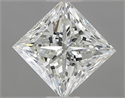 Natural Diamond 0.90 Carats, Princess with  Cut, H Color, VS1 Clarity and Certified by IGI