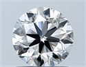Natural Diamond 0.90 Carats, Round with Very Good Cut, I Color, VVS1 Clarity and Certified by GIA