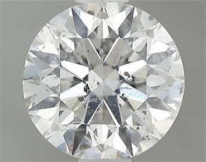 Picture of Natural Diamond 0.71 Carats, Round with Excellent Cut, D Color, I1 Clarity and Certified by GIA