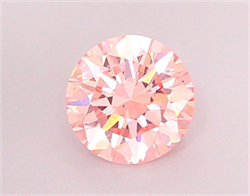 Picture of Lab Grown Diamond 1.49 Carats, Round with Excellent Cut, Fancy Intense Pink Color, VS2 Clarity and Certified by IGI