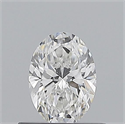 Natural Diamond 0.53 Carats, Oval with  Cut, E Color, VS2 Clarity and Certified by GIA
