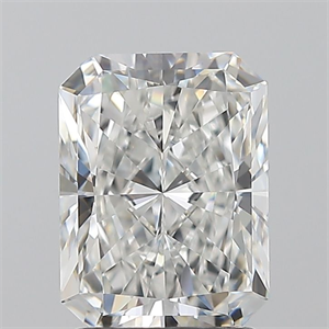 Picture of Natural Diamond 2.01 Carats, Radiant with  Cut, F Color, VVS1 Clarity and Certified by GIA