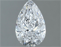 Diamante Natural 0.60 quilates, De pera , Color D, claridad VVS2 y certificado GIA