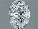 Natural Diamond 1.81 Carats, Oval with  Cut, D Color, VVS1 Clarity and Certified by GIA