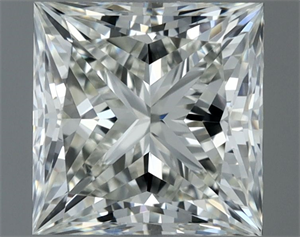 Picture of Natural Diamond 0.72 Carats, Princess with  Cut, I Color, VVS1 Clarity and Certified by IGI