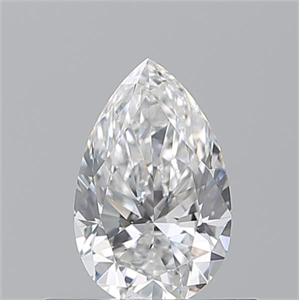 Picture of Natural Diamond 0.50 Carats, Pear with  Cut, E Color, VS2 Clarity and Certified by GIA