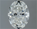 Natural Diamond 1.20 Carats, Oval with  Cut, G Color, SI1 Clarity and Certified by IGI