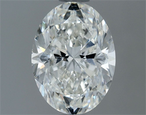 Picture of Natural Diamond 1.20 Carats, Oval with  Cut, G Color, SI1 Clarity and Certified by IGI