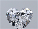 Natural Diamond 0.34 Carats, Heart with  Cut, D Color, VVS1 Clarity and Certified by GIA
