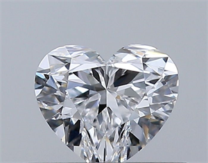 Picture of Natural Diamond 0.34 Carats, Heart with  Cut, D Color, VVS1 Clarity and Certified by GIA
