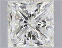 Natural Diamond 1.50 Carats, Princess with  Cut, J Color, VVS2 Clarity and Certified by IGI