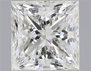 Picture of Natural Diamond 1.50 Carats, Princess with  Cut, J Color, VVS2 Clarity and Certified by IGI