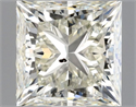 Natural Diamond 1.01 Carats, Princess with  Cut, L Color, SI1 Clarity and Certified by GIA