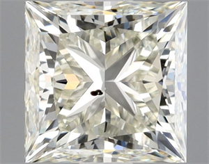 Picture of Natural Diamond 1.01 Carats, Princess with  Cut, L Color, SI1 Clarity and Certified by GIA