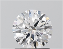 Lab Grown Diamond 1.12 Carats, Round with Ideal Cut, D Color, VS1 Clarity and Certified by IGI
