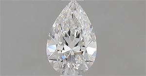 Picture of Natural Diamond 0.52 Carats, Pear with  Cut, E Color, VVS1 Clarity and Certified by GIA