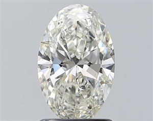 Picture of Natural Diamond 1.20 Carats, Oval with  Cut, I Color, SI2 Clarity and Certified by HRD