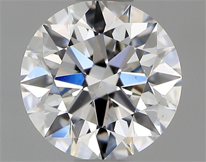 Foto Diamante Natural 0.65 quilates, Redondo , Color F, claridad VS2 y certificado GIA de