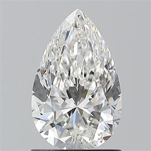 Picture of Natural Diamond 1.20 Carats, Pear with  Cut, F Color, SI1 Clarity and Certified by GIA