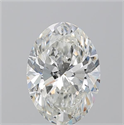Natural Diamond 1.73 Carats, Oval with  Cut, H Color, I1 Clarity and Certified by GIA
