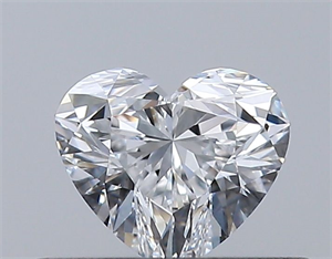 Picture of Natural Diamond 0.31 Carats, Heart with  Cut, D Color, VVS2 Clarity and Certified by GIA