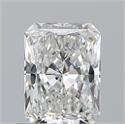 Natural Diamond 0.71 Carats, Radiant with  Cut, F Color, VS1 Clarity and Certified by GIA