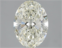 Natural Diamond 2.51 Carats, Oval with  Cut, K Color, VVS2 Clarity and Certified by IGI