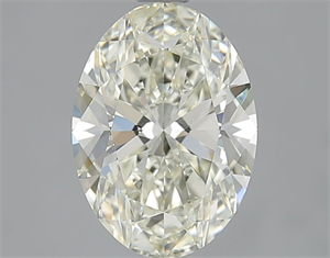 Picture of Natural Diamond 2.51 Carats, Oval with  Cut, K Color, VVS2 Clarity and Certified by IGI