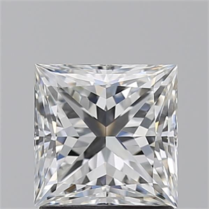 Picture of Natural Diamond 1.50 Carats, Princess with  Cut, G Color, VVS2 Clarity and Certified by GIA