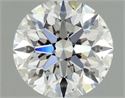 Natural Diamond 0.74 Carats, Round with Excellent Cut, D Color, VS2 Clarity and Certified by GIA