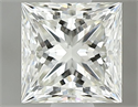 Natural Diamond 0.60 Carats, Princess with  Cut, J Color, VS2 Clarity and Certified by GIA