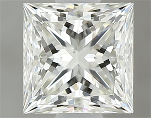 Picture of Natural Diamond 0.60 Carats, Princess with  Cut, J Color, VS2 Clarity and Certified by GIA