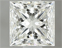 Natural Diamond 0.60 Carats, Princess with  Cut, J Color, VS2 Clarity and Certified by GIA