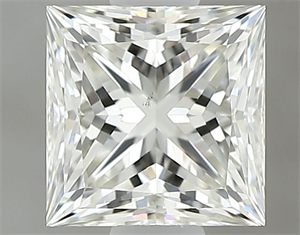 Picture of Natural Diamond 0.60 Carats, Princess with  Cut, J Color, VS2 Clarity and Certified by GIA