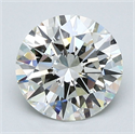 Natural Diamond 2.12 Carats, Round with Excellent Cut, I Color, VS1 Clarity and Certified by GIA