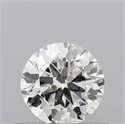 Natural Diamond 0.40 Carats, Round with Excellent Cut, F Color, SI2 Clarity and Certified by IGI