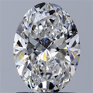 Foto Diamante Natural 1.00 quilates, Ovalado , Color F, claridad SI1 y certificado GIA de