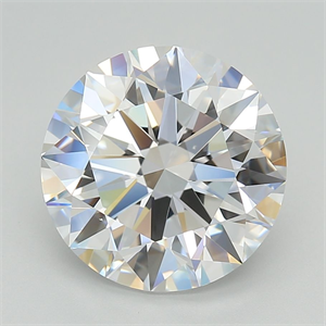 Picture of Lab Grown Diamond 5.09 Carats, Round with Excellent Cut, D Color, VVS1 Clarity and Certified by GIA