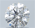 Natural Diamond 0.72 Carats, Round with Excellent Cut, G Color, VS2 Clarity and Certified by GIA