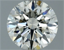 Natural Diamond 0.70 Carats, Round with Excellent Cut, J Color, VVS1 Clarity and Certified by IGI