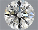 Diamante Natural 0.60 quilates, Redondo , Color J, claridad VVS2 y certificado GIA