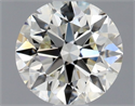 Diamante Natural 0.60 quilates, Redondo , Color J, claridad VVS2 y certificado GIA