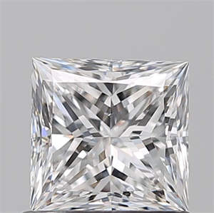 Picture of Natural Diamond 0.90 Carats, Princess with  Cut, F Color, VS2 Clarity and Certified by GIA
