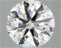 Lab Grown Diamond 3.01 Carats, Round with Excellent Cut, F Color, VVS2 Clarity and Certified by IGI