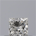 Natural Diamond 0.23 Carats, Princess with  Cut, F Color, VVS1 Clarity and Certified by GIA