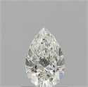 Natural Diamond 0.59 Carats, Pear with  Cut, H Color, VVS1 Clarity and Certified by GIA