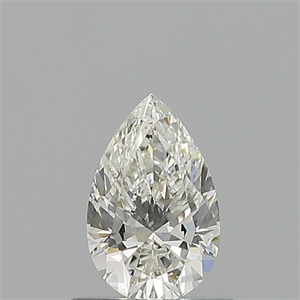 Picture of Natural Diamond 0.59 Carats, Pear with  Cut, H Color, VVS1 Clarity and Certified by GIA